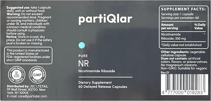 Nicotinamide Riboside (NR) 500mg – NR Supplement for Cellular Health, Anti-Aging, Energy & Metabolism Support – 2-Month Supply (60 Capsules)-Velvo Beauty