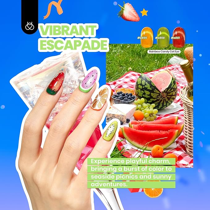 Beetles Cat Eye Gel Nail Polish Set-36 Colors Red Purple Brown Green Burgundy Magnetic Gel Nail Polish with Base Gel Glossy Matte Top Coat Magnet,Soak off UV Nail Gel DIY Nail Art Gift for Women-Velvo Beauty