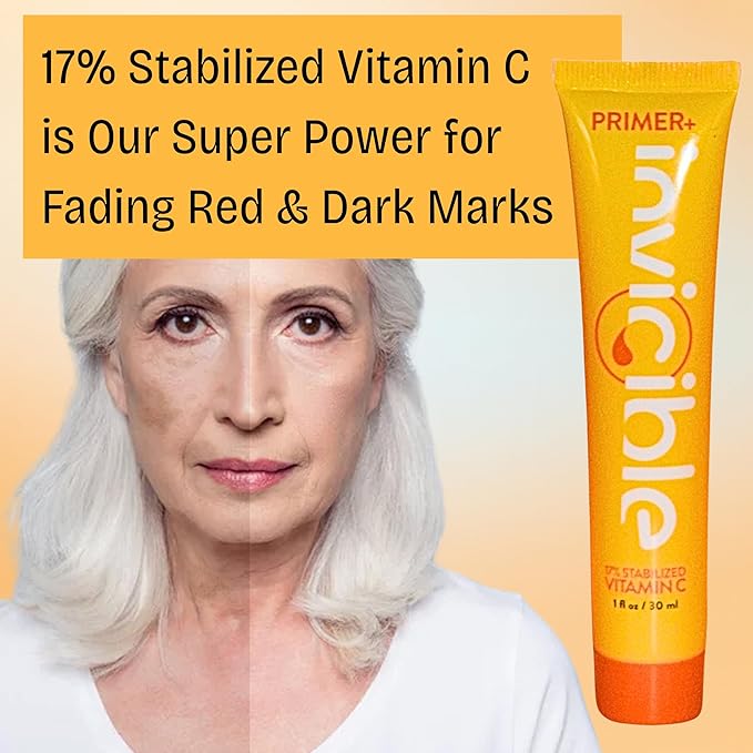 5 in 1 Primer For Face Before Makeup | 17% Vitamin C | All Day Grip | Dark Spot Corrector | Silky Matt Finish | Chemical Free | Vegan | All Skin Types | Made in America | 1fl oz-Velvo Beauty