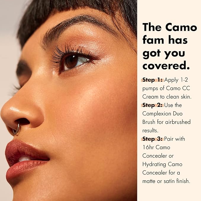 e.l.f. Camo CC Cream, SPF 30 Color-Correcting Medium-To-Full Coverage Face Foundation, Delivers An Airbrushed Finish, Vegan & Cruelty-Free, Fair 140 W-Velvo Beauty