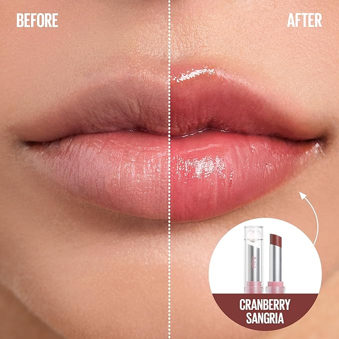 Kaja Juicy Glass Lip Balm | Plumping, Hydrating, Korean Lip Balm, Moisturizing Lip Care, 24hrs Long-lasting Hydration, Nourishing Lip Care | Cranberry Sangria, 0.15 oz.-Velvo Beauty