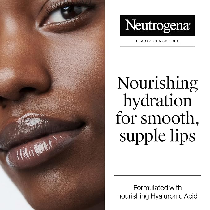 Neutrogena Hydro Boost Hyaluronic Acid, Unscented Lip Balm Leaves Lips Feeling Hydrated, Sheer Ice Nude Lip Balm with a Sweet Sugar Flavor, Fragrance Free, 0.5 oz-Velvo Beauty