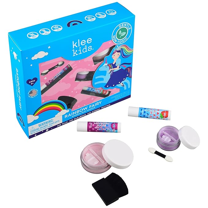 Luna Star Klee Kids Play Makeup Kit. Gentle and Non-Toxic. Kid-Friendly. Made in USA. (Rainbow Fairy)-Velvo Beauty