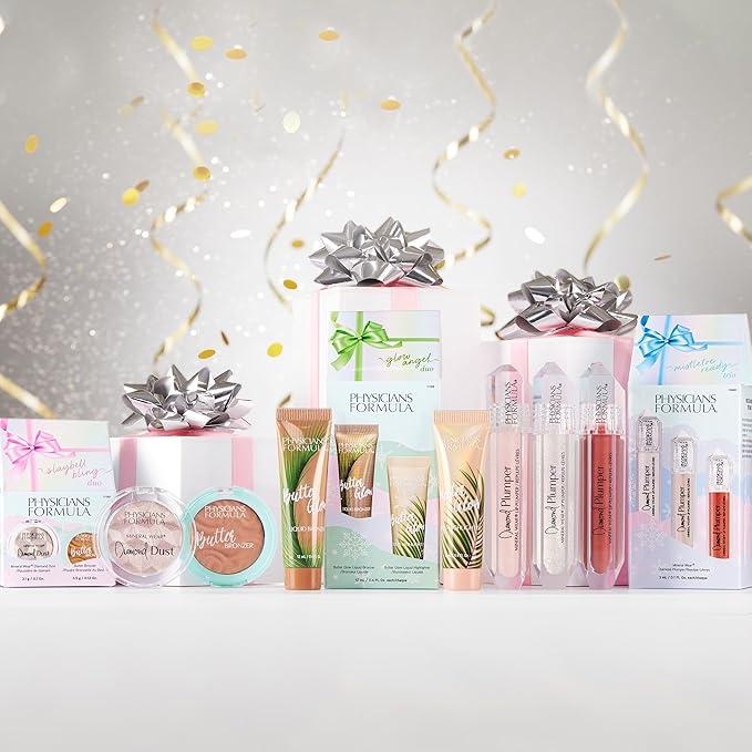 Physicians Formula Slaybell Bling Duo - Butter Bronzer & Diamond Dust Holiday Gift Set, Murumuru Butter Infused for a Radiant Glow, Cruelty Free & Vegan-Velvo Beauty