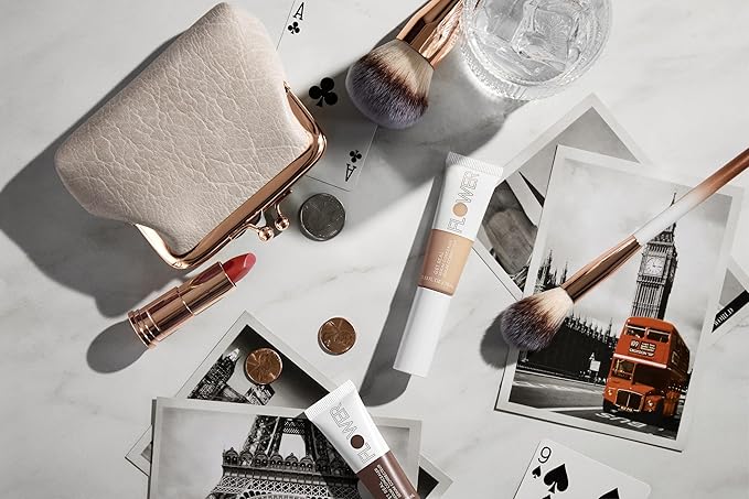 FLOWER BEAUTY By Drew Barrymore Get Real Serum Concealer - Brightens Skin + Blurs Blemishes - Hydrating Serum- Medium Honey-Velvo Beauty