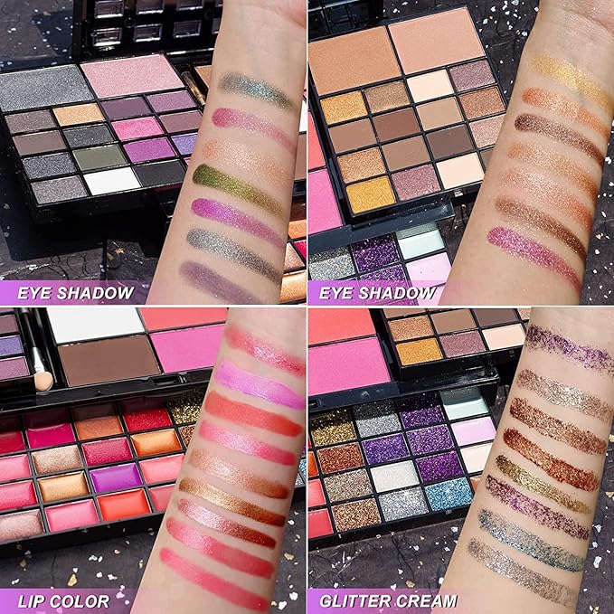 74 Colors Makeup Kit - Makeup Sets - Makeup palettes with 36 Eyeshadow - All in One Makeup Kit for Women and Girls Full Kit for Valentine's Day Gifts-Velvo Beauty