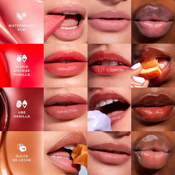 Tower 28 LipSoftie Hydrating Tinted Lip Treatment Balm, Moisturizing Lip Mask for Chapped Lips - Blood Orange Vanilla Flavor, Sheer Red Orange Gloss-Velvo Beauty