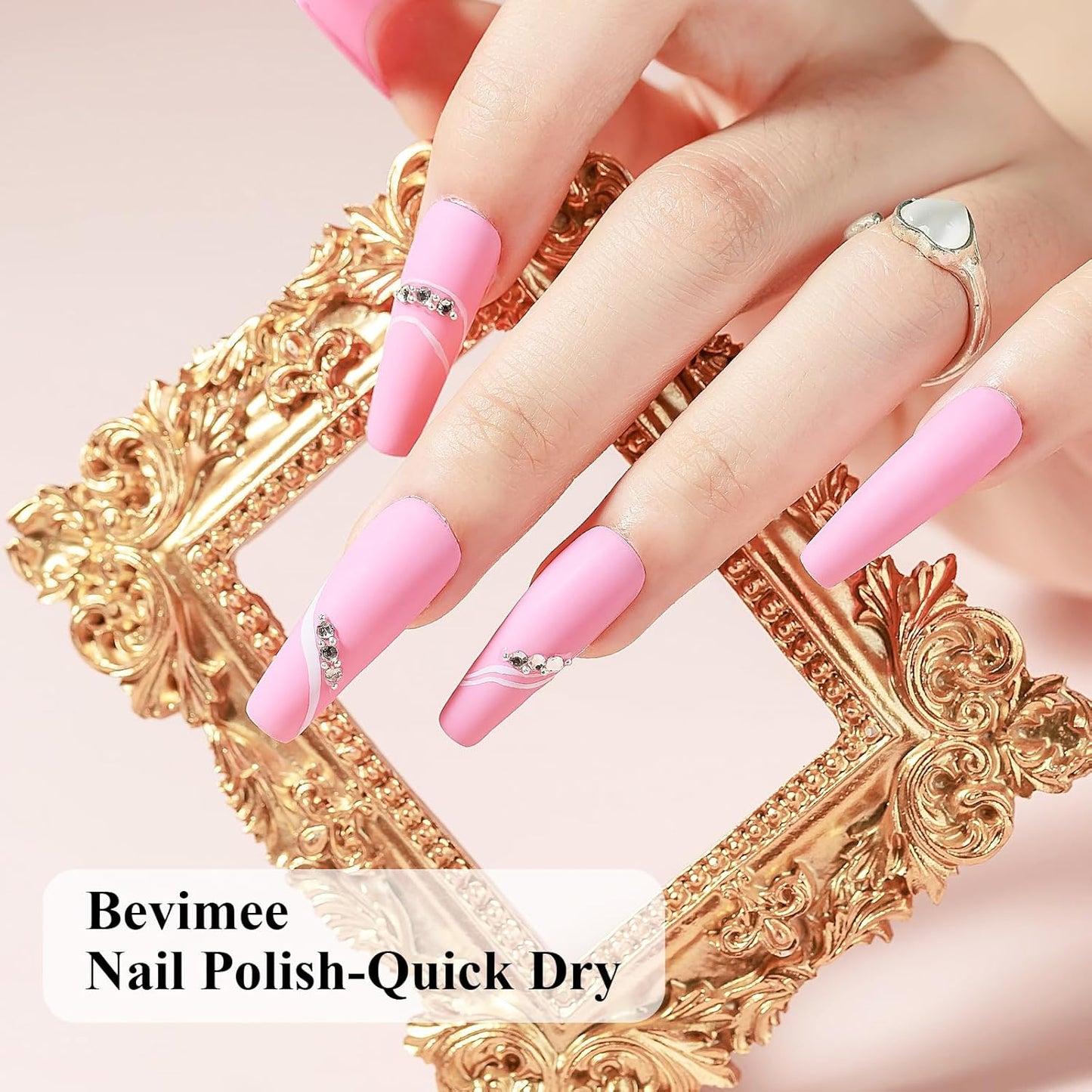 Nude Nail Polish Set: Quick Dry Nail Lacquer Non Ge Regular Sheer Colors White Nude Light Pink Natural Fingerpolish Fast Drying DIY Salon Gift For Women, 6 Colors 8lm/0.27fl.oz-Velvo Beauty