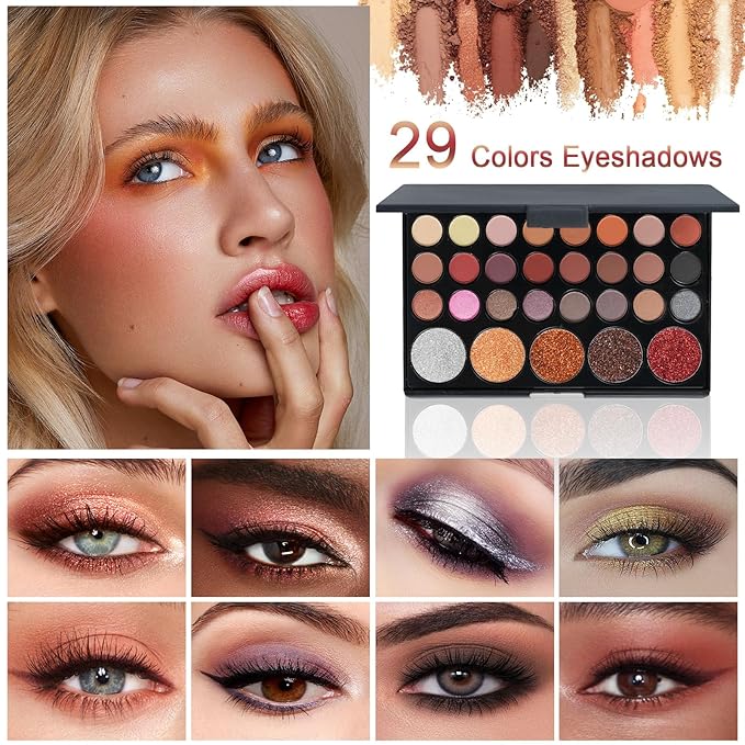 Makeup Kit for Women Full Kit, TooAemiS Professional Makeup Kit for Teens or Adult, All in One Makeup Sets Include Eyeshadow Palette Lipstick Concealer Foundation Mascara Loose Powder Etc-Velvo Beauty