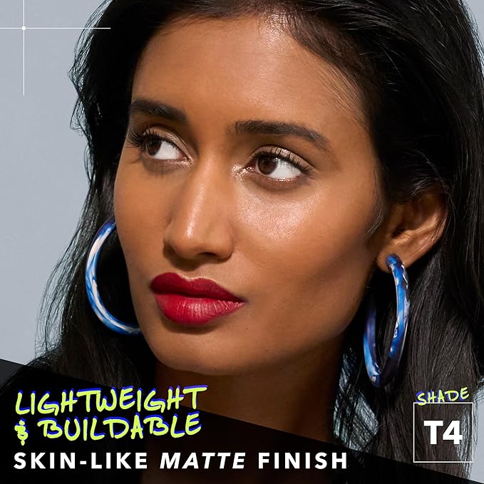 COVER FX Power Play Foundation - Shade T4 - Buildable Full Coverage - Waterproof Sweat-Proof Transfer-Proof - Natural Matte Finish - All Skin Types-Velvo Beauty