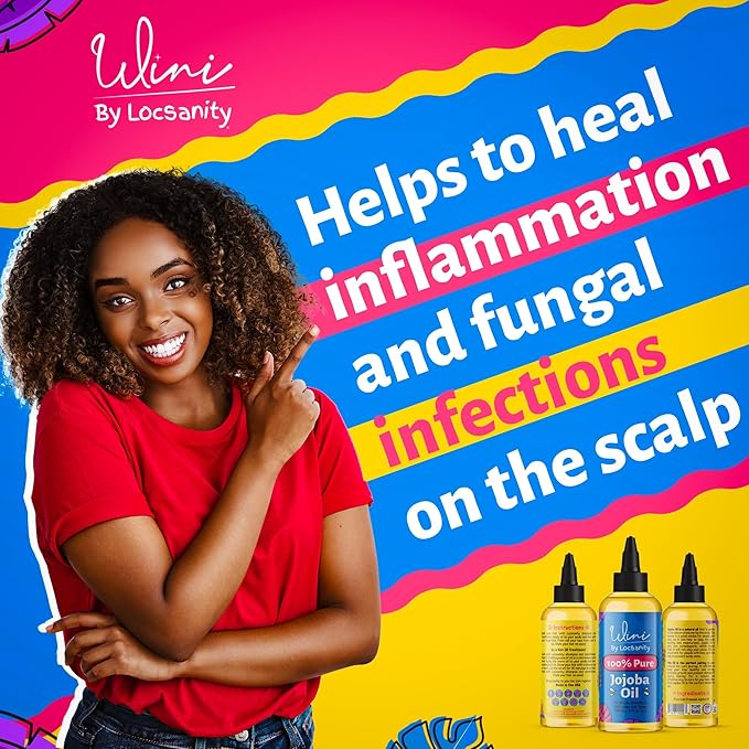 Locsanity Wini Pure 100% Cold Pressed Jojoba Oil for Hair and Body, 4 fl oz-Velvo Beauty