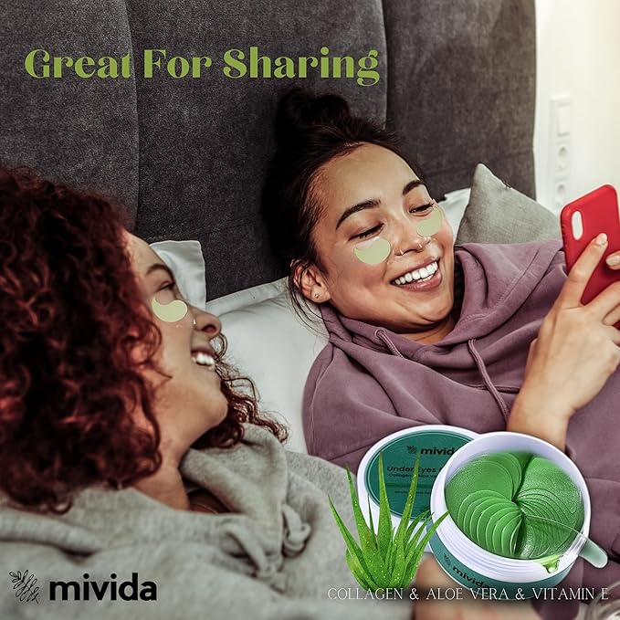 Collagen Under Eyes Patches With Aloe Vera (60 PCS) | For Puffy Eyes and Dark Circle - Anti-Aging Eye Masks for Face to Soothe Puffiness | Anti Wrinkle under eye mask-Velvo Beauty