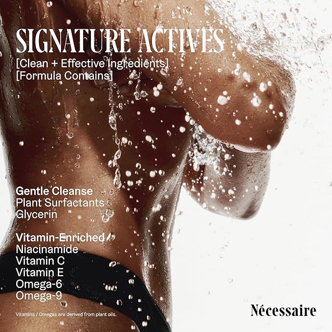 Nécessaire Eucalyptus Body Wash with Pump | Multi-Oil Nourishing Cleanse For Women + Men | Gel Cleanser | Dermatologist-Tested. Hypoallergenic | No SLS/SLES (500 ml / 16.9 fl. oz.)-Velvo Beauty