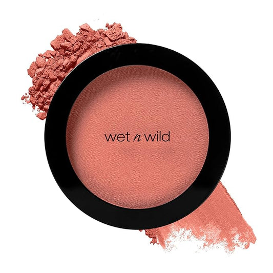 wet n wild Color Icon Blush, Effortless Glow & Seamless Blend infused with Luxuriously Smooth Jojoba Oil, Sheer Finish with a Matte Natural Glow, Cruelty-Free & Vegan - Bed of Roses-Velvo Beauty