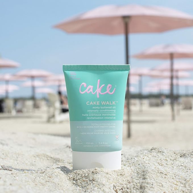 Cake Beauty Walk Triplemint Foot Crème, 3.4 Fluid Ounce (Pack of 3)-Velvo Beauty
