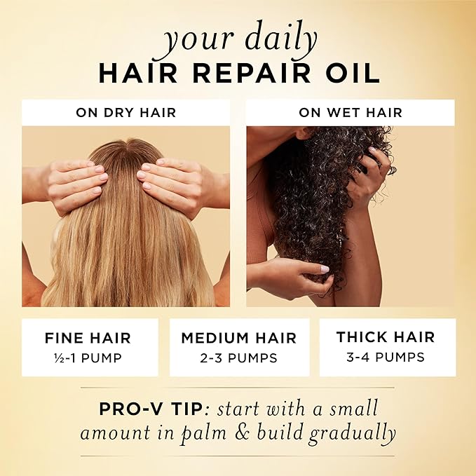 Pantene Miracle Rescue Regenerative Hair Oil - 2.0 FL Oz - Deep Repair Treatment for Dry & Damaged Hair-Velvo Beauty