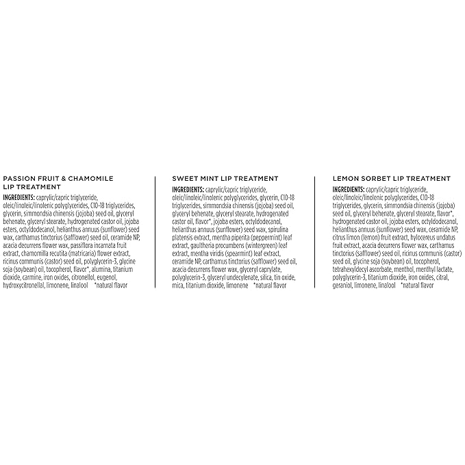 Burt's Bees Lip Mask Set- Overnight Intensive Treatment Revives & Nourishes for All Day Hydration, College Back to School Dorm Essentials, Passion Fruit & Chamomile, Sweet Mint & Lemon Sorbet-Velvo Beauty