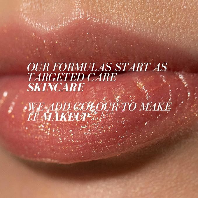 FITGLOW Beauty Lip Colour Serum | Hydrating Lip Gloss | Plumping Anti-Aging Lip Treatment | Natural Shine with Pomegranate Sterols & Collagen | Buildable Color for Dry Chapped Lips | Rosé- 10g-Velvo Beauty