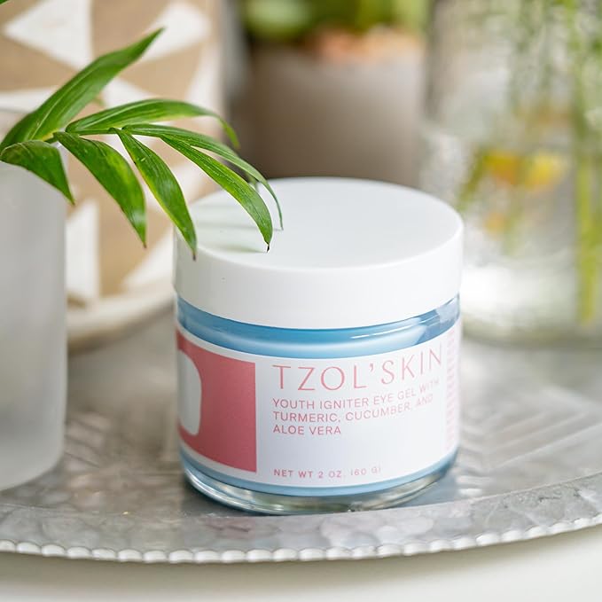 TZOL’SKIN - Youth Igniter Eye Gel - For Tired Eyes - Reduces Look of Puffiness, Fatigue & Dark Circles - Hydrating & Smoothing - Caffeinated - No Paraben, Silicones & Sulfates - Vegan - Cruelty Free-Velvo Beauty