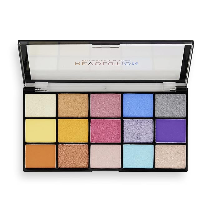 Makeup Revolution, Reloaded, Eyeshadow Palette, Spirited Love, 15 Shades, 16.5g-Velvo Beauty