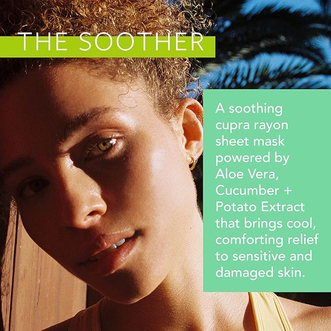 LAPCOS Aloe Sheet Mask, Daily Face Mask with Cucumber and Aloe Gel to Calm and Moisturize Skin, Korean Beauty Favorite, 5-Pack-Velvo Beauty