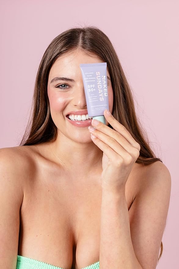 Naked Sundays SPF 50 Mineral Facial Sunscreen, Hydrating SPF with Zinc Oxide, Primer & Sheer Tint for Healthy Glow - 2 pack-Velvo Beauty