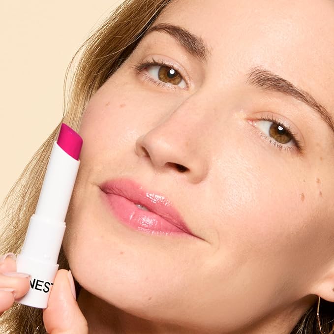 Honest Beauty Tinted Lip Balm | Antioxidant-rich Acai Extracts + Avocado Oil | EWG Certified, Vegan, Cruelty Free | Dragon Fruit-Velvo Beauty