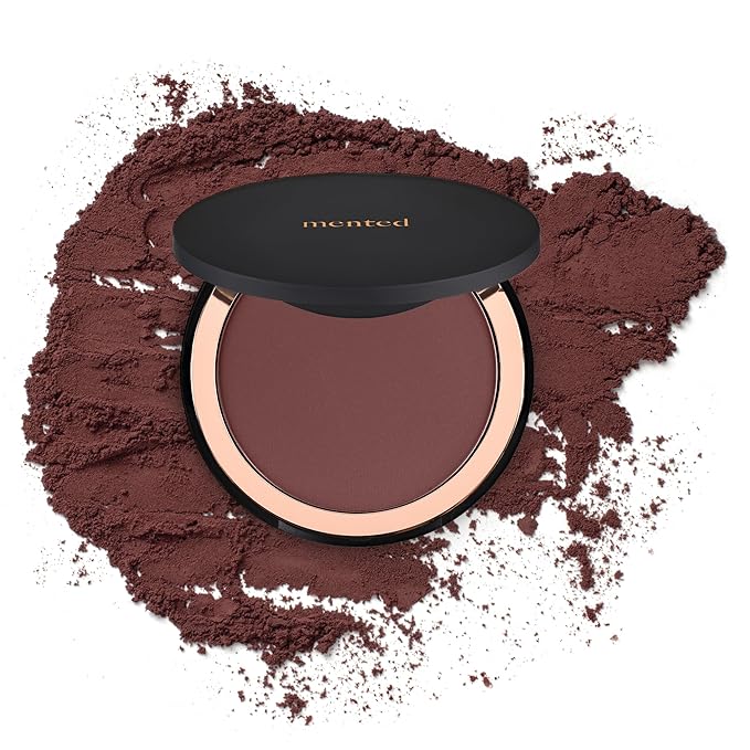 Mented Cosmetics Made in Italy, Cruelty Free Makeup, Vegan, Paraben Free, Shimmer Bronzer, Highlighter Bronzing Powder Palette for Face with Vitamin E + A, 0.35oz/10g, Out of the Office-Velvo Beauty