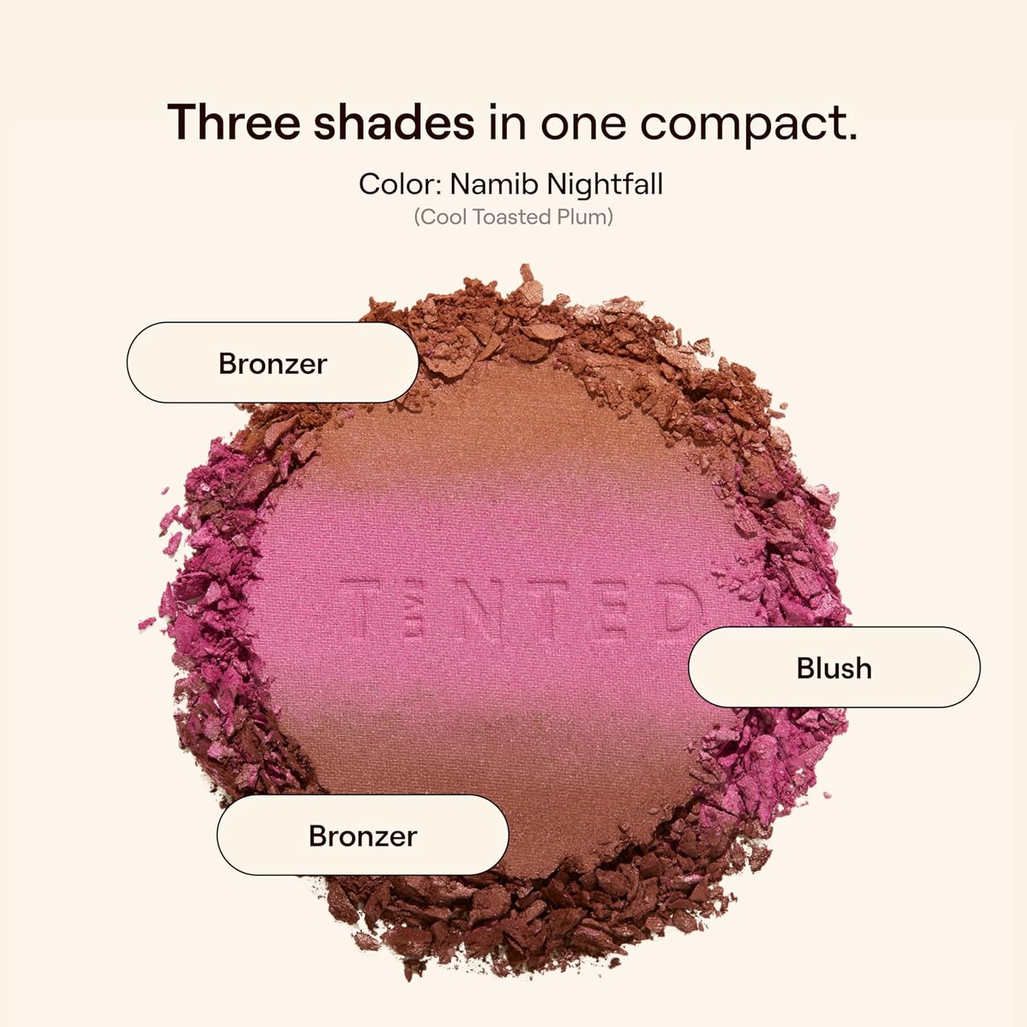 Live Tinted Huebeam Gradient Blushing Bronzer - Lightweight, Highly-Pigmented, Buildable & Blendable - Sunkissed, Glowy, Even Toned Skin Face Blush and Bronzer - Namib Nightfall-Velvo Beauty