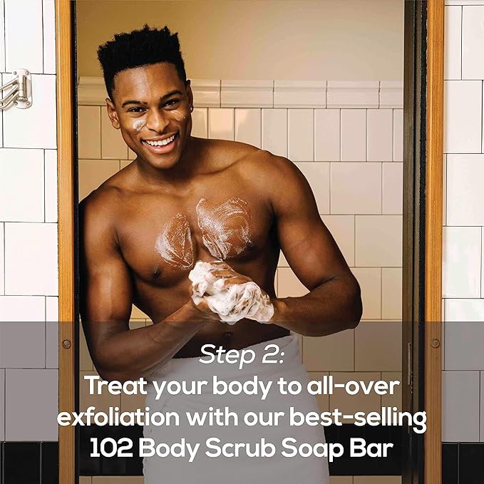 MARLOWE. Best Sellers Kit | No. 203 | Features Signature Body Scrub Soap Bar, Men's Facial Cleanser & Facial Moisturizer | Great Gift for Men-Velvo Beauty