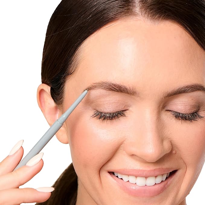 Easy Everyday™ Brow Pencil - Best Eyebrow Pencil for Women, Smudge Proof Hair-Like Strokes, 1.2mm Precision Tip with Spoolie, Vegan (Light Brown)-Velvo Beauty