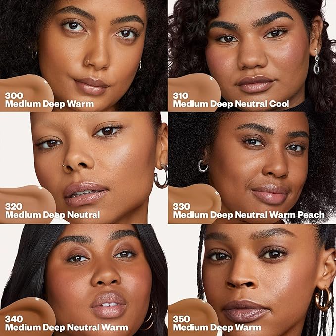 Kosas Revealer Skin-Improving Foundation with SPF 25 Protection - Hydrate, Brighten, Soothe, Plump, Protect Skin - Smoothing Texture, Natural Finish and Clean Formula - Medium Deep Neutral 320-Velvo Beauty