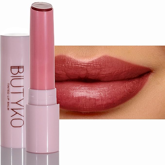 Lip Balm Hydrating for Dry and Chapped Lips Tinted Subtle Color Non-Sticky Juicy Finish | Brown-Velvo Beauty