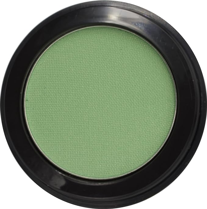 Jade Green Shimmering Eucalyptus Olive Soft Pressed Powder Single Vegan Eyeshadow; Talc, Paraben & Cruelty Free-Velvo Beauty