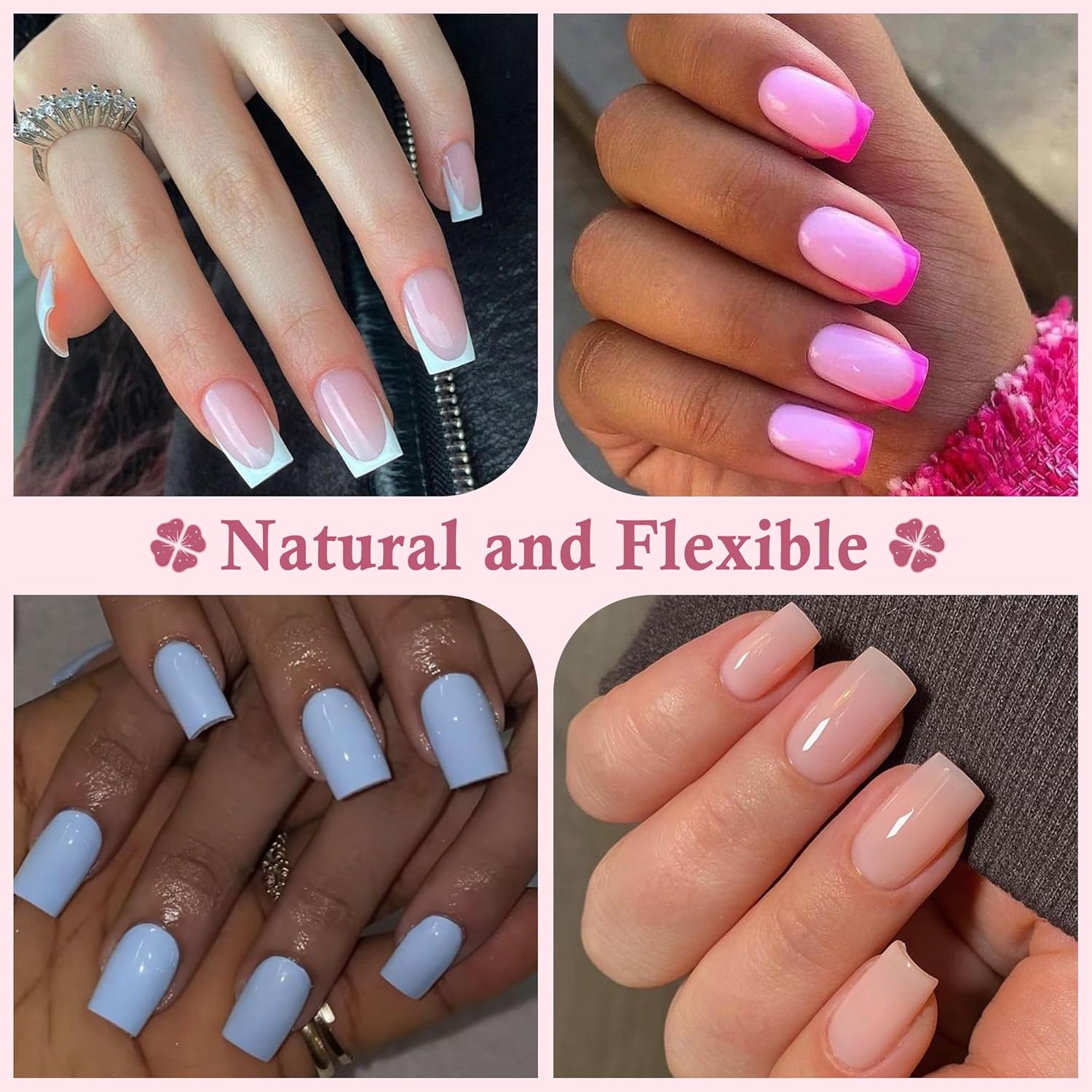 Short Square Nail Tips Matte Short Square Gel Tips 504pcs Clear Nails Full Cover Acrylic False Nails Tips for Gel Nail Extensions 12 Sizes Saving Gelly Tips, Luckyfairy-Velvo Beauty