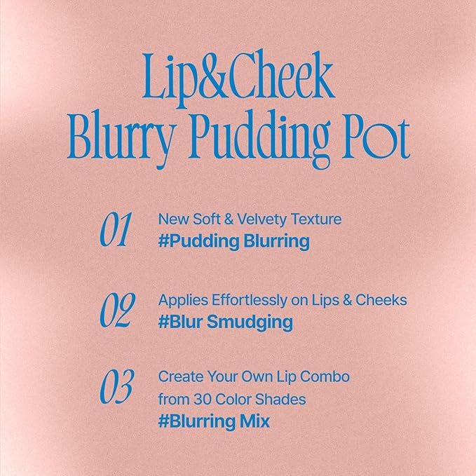 Lip&Cheek Blurry Pudding Pot | Just me Moment - Be | Makeup Blush, Buildable Lightweight, Multi-Use Soft Matte Finish | 5g-Velvo Beauty