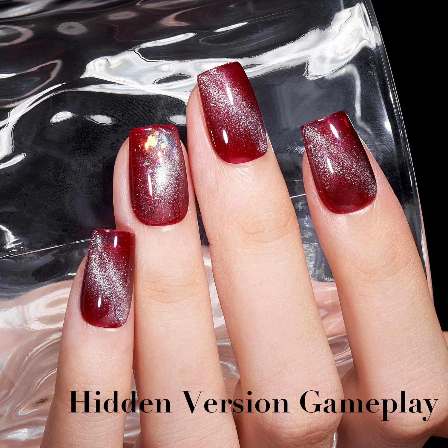 AZUREBEAUTY Cat Eye Nail Polish Fast Drying Silvery Glitter Nail Polish Moonlight Natural Glassy Shine Salon Quality for Women Girl Gifts-Velvo Beauty