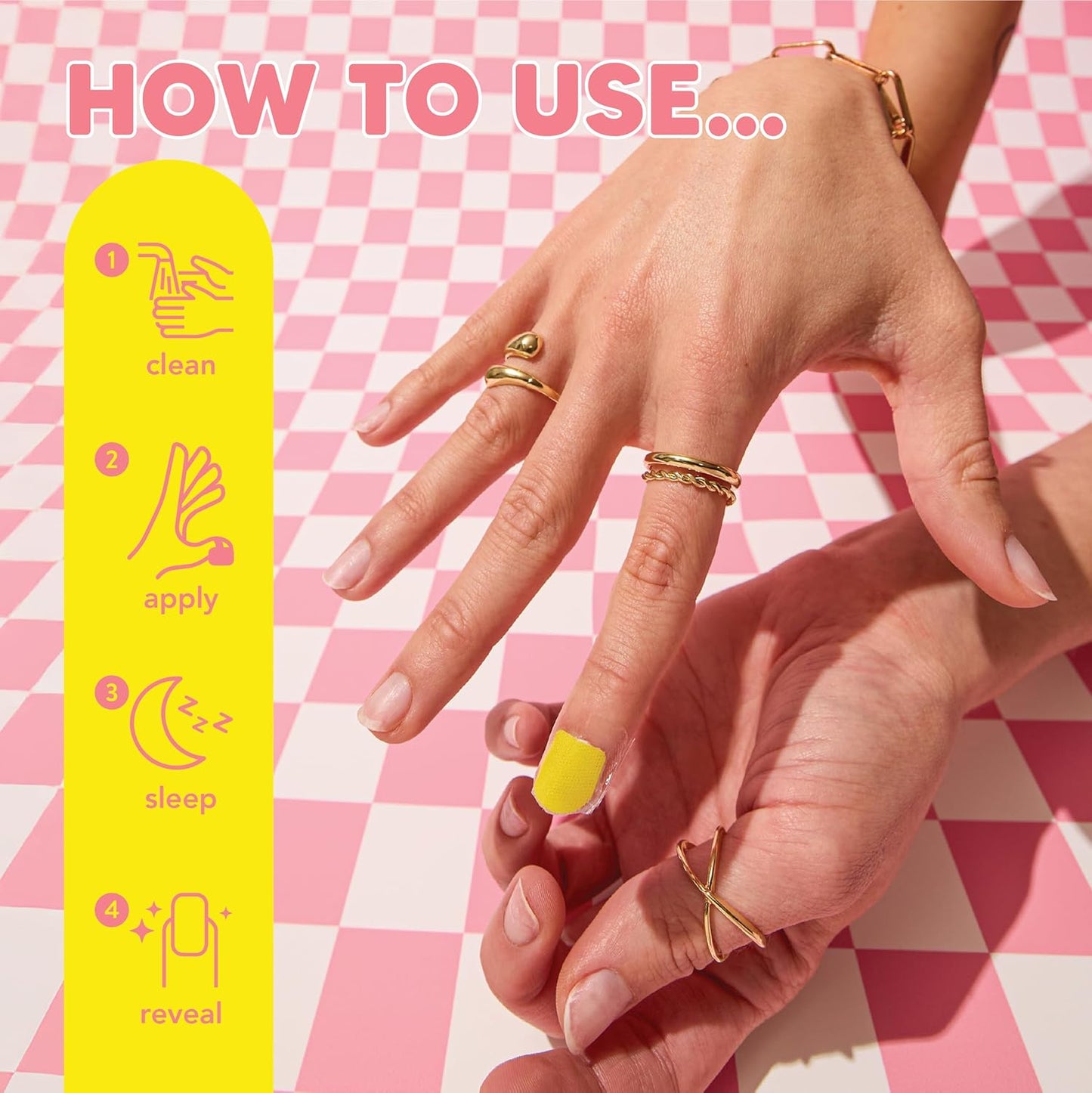 Onyx Professional Hard as Hoof S.O.S Nail Patches - Nail and Cuticle Strengthening Treatment Repair Patches, Nail Growth, Repair, 20 Count-Velvo Beauty