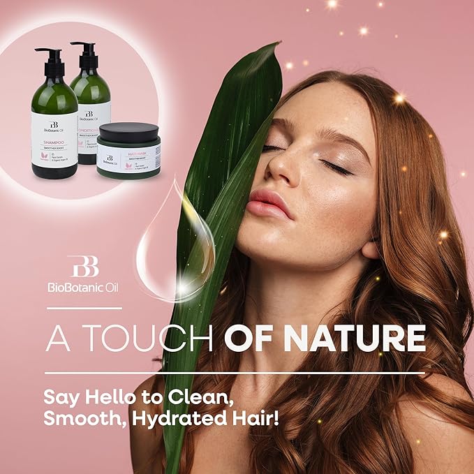 Bio Botanic Oil Range – Hair Mask for Straightened Hair with Plant Keratin & Organic Argan Oil, SLS-Free Deep Hydration & Repair, Salt-Free Formula for Long-Lasting Smoothness-Velvo Beauty