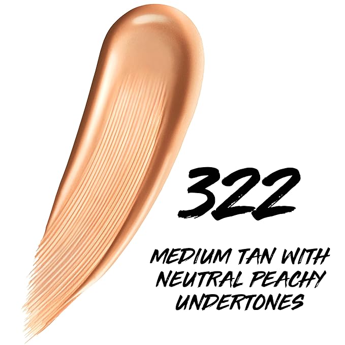 Maybelline Super Stay Up to 24HR Skin Tint, Radiant Light-to-Medium Coverage Foundation, Makeup Infused With Vitamin C, 322, 1 Count-Velvo Beauty