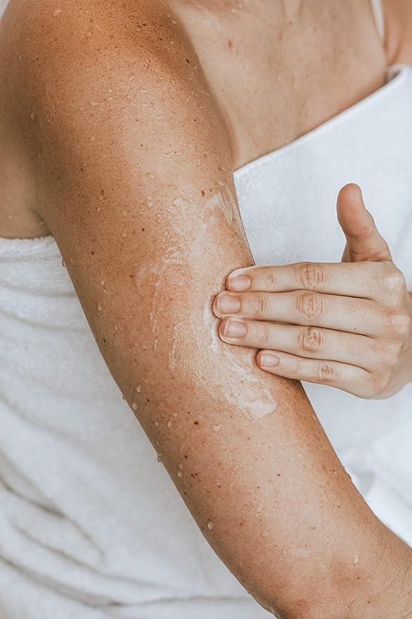 KP Elements Body Scrub (8 fl oz) | Keratosis Pilaris Treatment | Exfoliating Body Scrub and Body Moisturizer for Dry Skin | Helps Reduce Red Bumps | Body Skin Care Product for Men and Women-Velvo Beauty