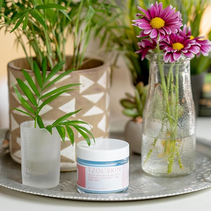 TZOL’SKIN - Youth Igniter Eye Gel - For Tired Eyes - Reduces Look of Puffiness, Fatigue & Dark Circles - Hydrating & Smoothing - Caffeinated - No Paraben, Silicones & Sulfates - Vegan - Cruelty Free-Velvo Beauty