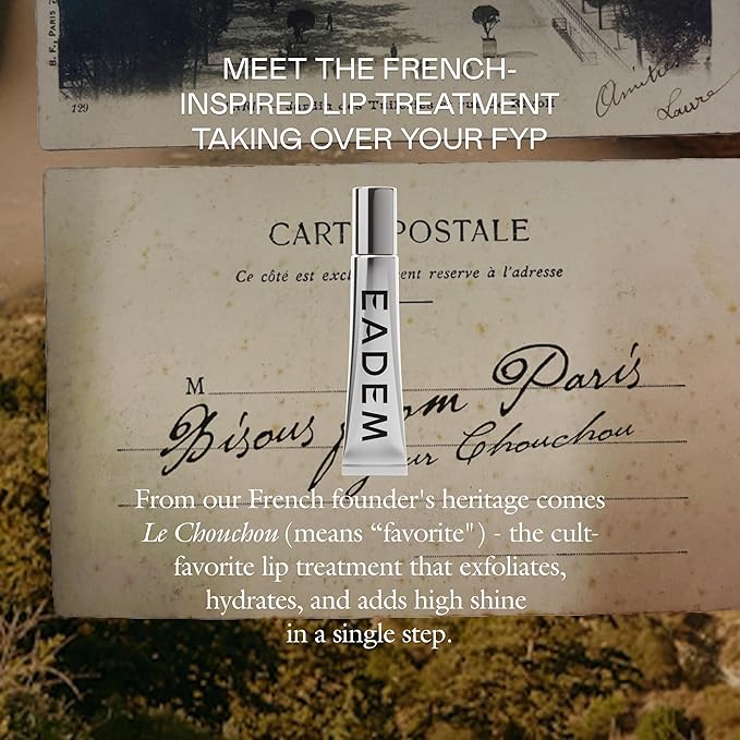 EADEM Le Chouchou Lip Softening Balm, Lip Gloss for Women, Lip Plumper & Lip Mask, Overnight Hydrating & Moisturizing Luxury Lip Balm, 0.5 oz, Fig Sauce-Velvo Beauty