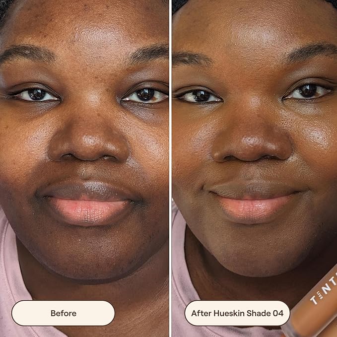 Live Tinted Hueskin Serum Concealer - Medium-to-Full Coverage Concealer with Niacinamide, & Hyaluronic Acid for Dark Circles, Fine Lines & Wrinkles, Buildable Long-Lasting Formula, 0.35 oz - Shade 4-Velvo Beauty