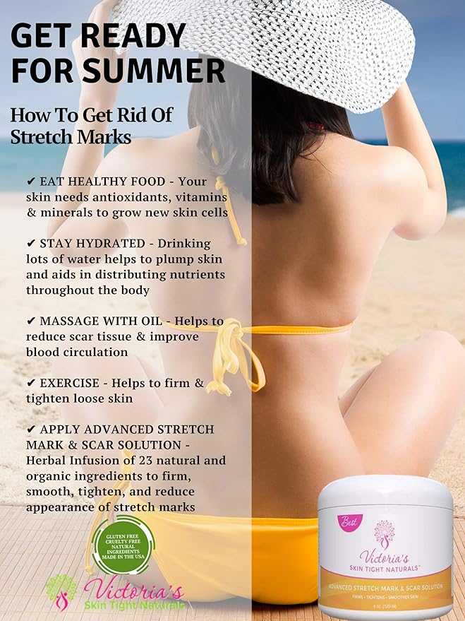 Best Stretch Marks Cream Prevent & Reduce Marks Reduce Pregnancy Stretch Marks Highly Concentrated Cream includes $29 Scar Reducing Guide-Velvo Beauty