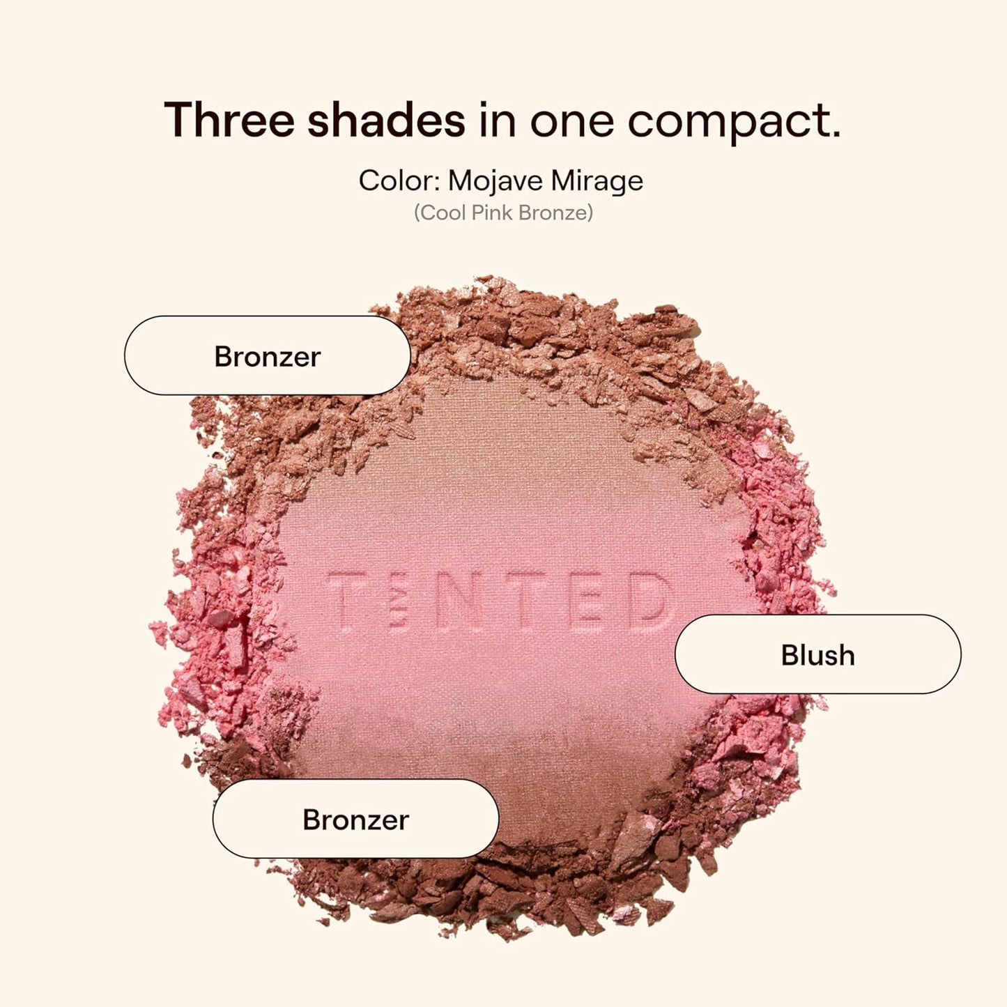 Live Tinted Huebeam Gradient Blushing Bronzer - Lightweight, Highly-Pigmented, Buildable & Blendable - Sunkissed, Glowy, Even Toned Skin Face Blush and Bronzer - Mojave Mirage-Velvo Beauty