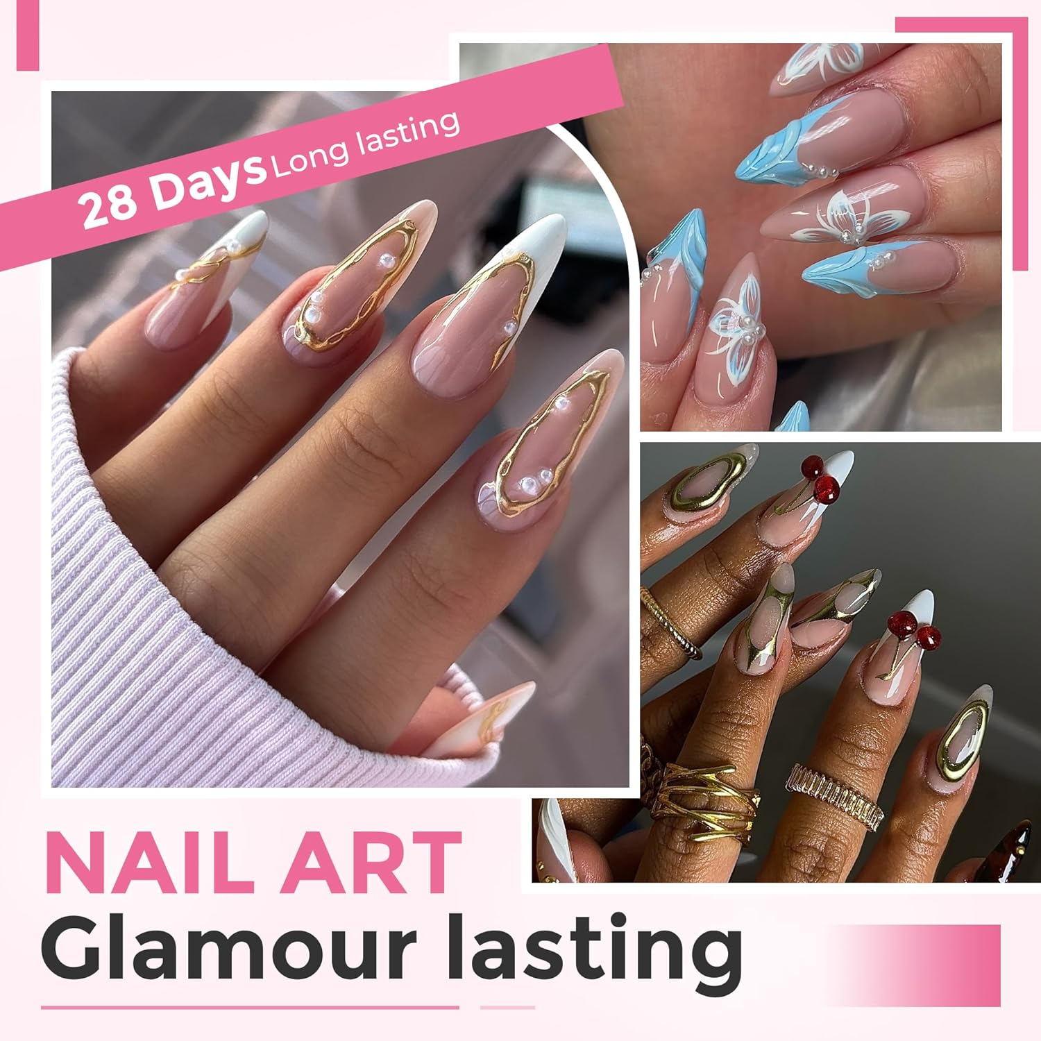 Long Stiletto Nail Tips: 240pcs Long Almond Matted Stiletto Gel Nail Tips No C Curve False Acrylic Fake Nails Full Cover Press On Nails Extensions DIY Home Salon 12 Sizes-Velvo Beauty