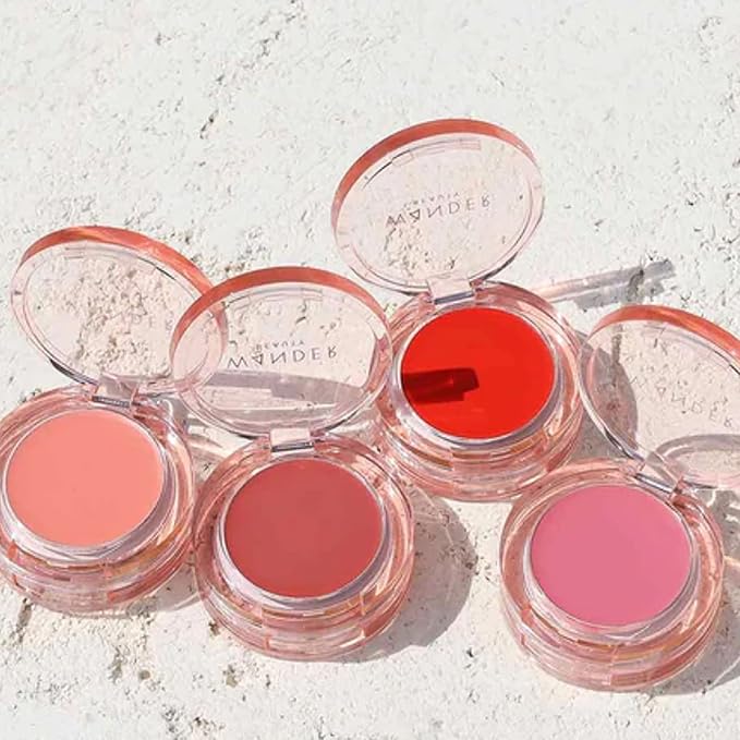 Wander Beauty Double Date Lip & Cheek - Honeymoon/Swipe - 4-in-1 Cream Blush & Lip Tint - Blush, Lip Moisturizer, Lip Balm, & Eye Gloss - Multitasking Eye, Cheek, & Lip Makeup With Green Tea - 0.07 oz-Velvo Beauty