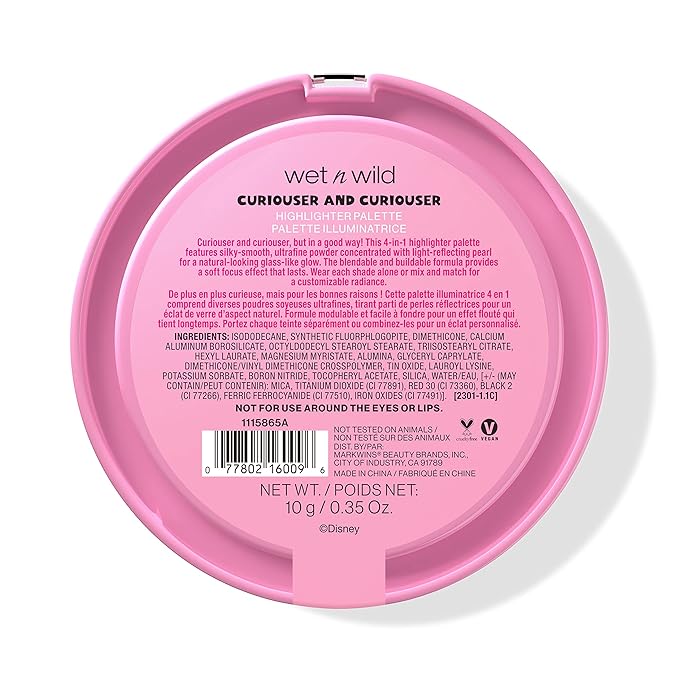 wet n wild Curiouser And Curiouser Highlighter Palette Alice In Wonderland Collection-Velvo Beauty