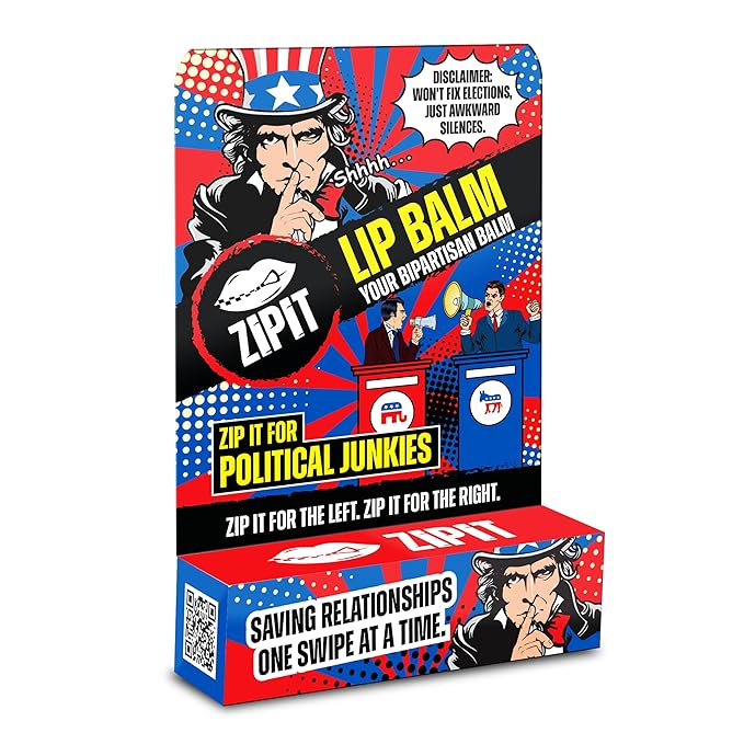 Zip It For Political Junkies Lip Balm - Saving Relationships One Swipe At A Time-Velvo Beauty